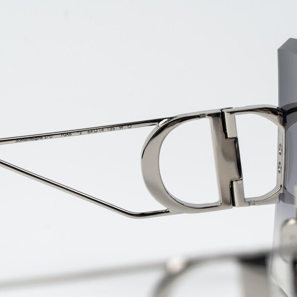Dior 30MONTAIGNE S7U Women Sunglasses Palladium Silver Mirror Rectangle 16C - Picture 9 of 10